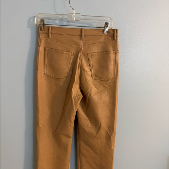 Wilfred by Aritizia tan faux leather pants size 4 - Picture 4 of 6